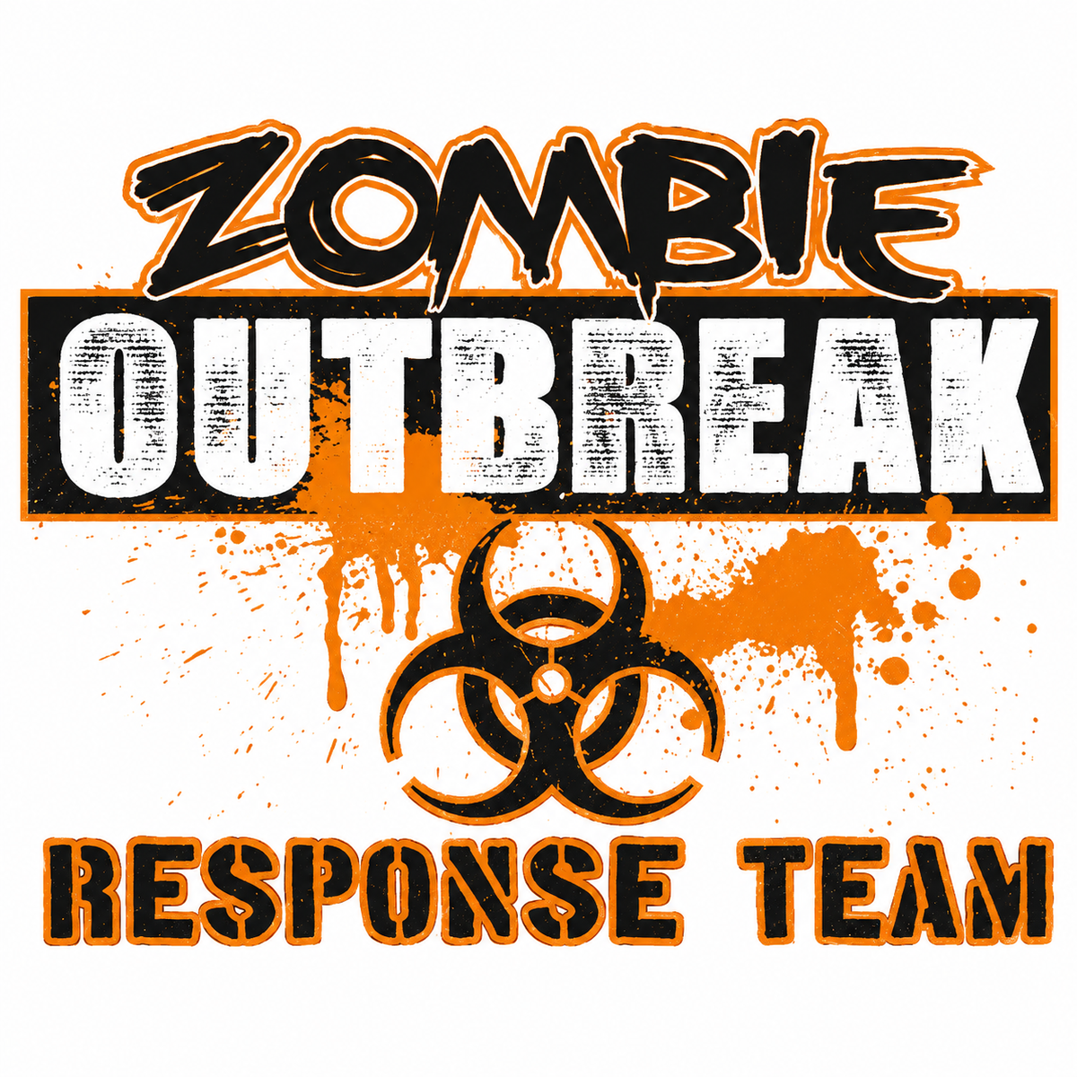 Zombie Outbreak DTF Heat Press Transfer