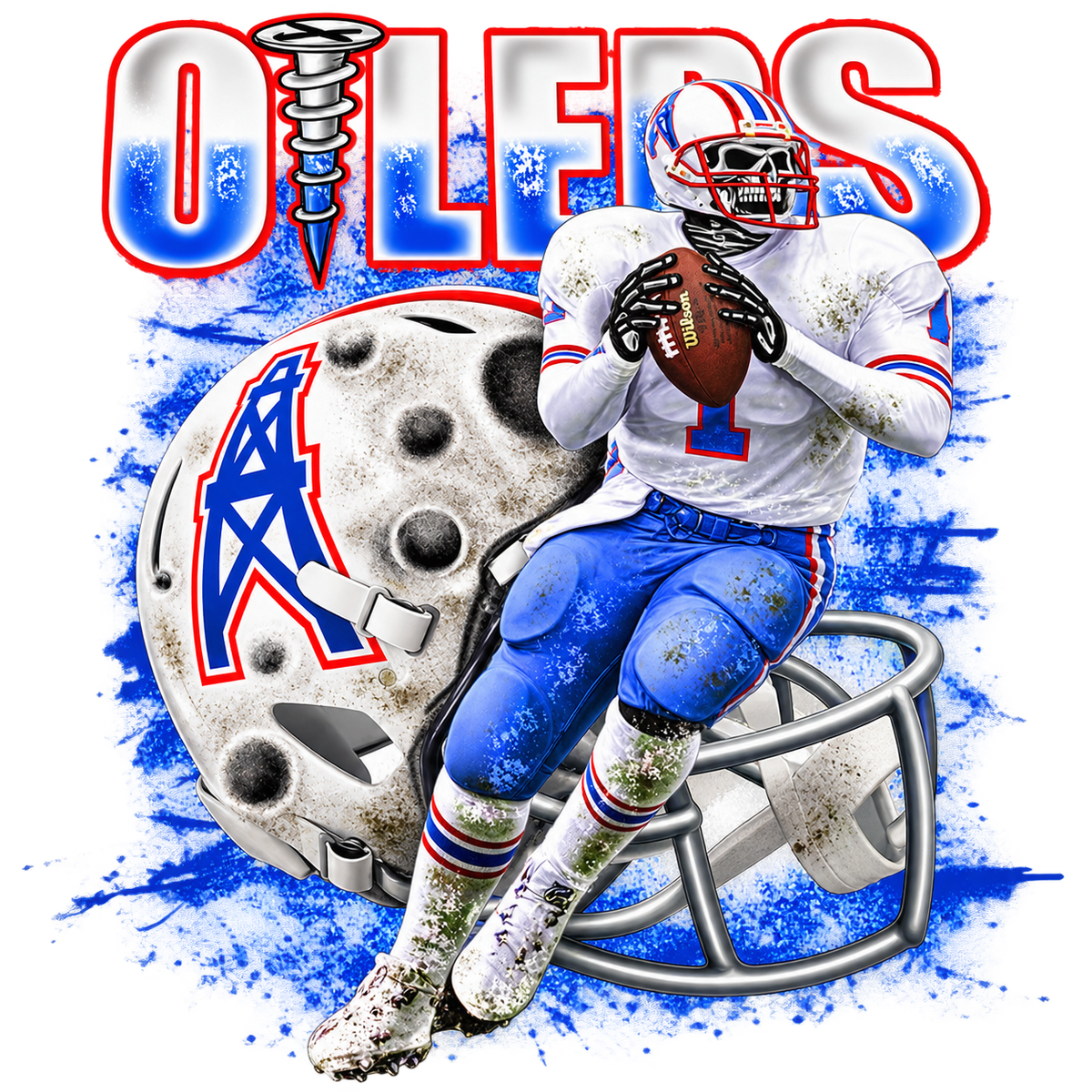 Oilers DTF Transfer