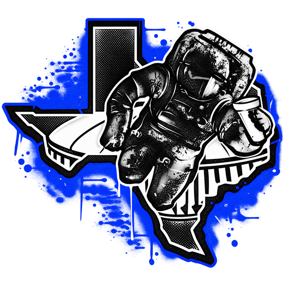 Texas Spacemen DTF Transfer