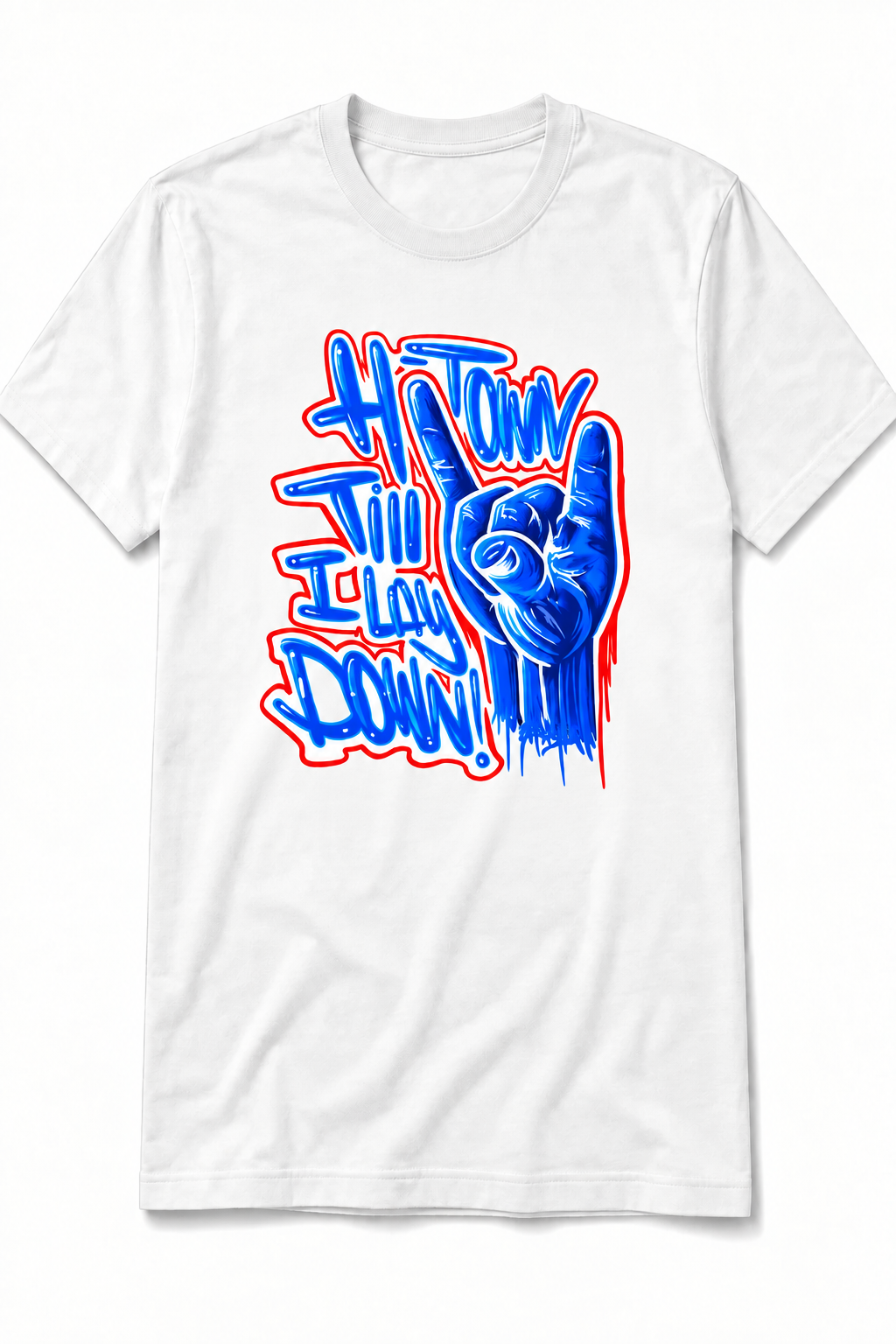 H-Town Til I Lay Down Printed T-shirt