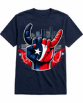 H-Town Hand Horns - Printed T-shirt