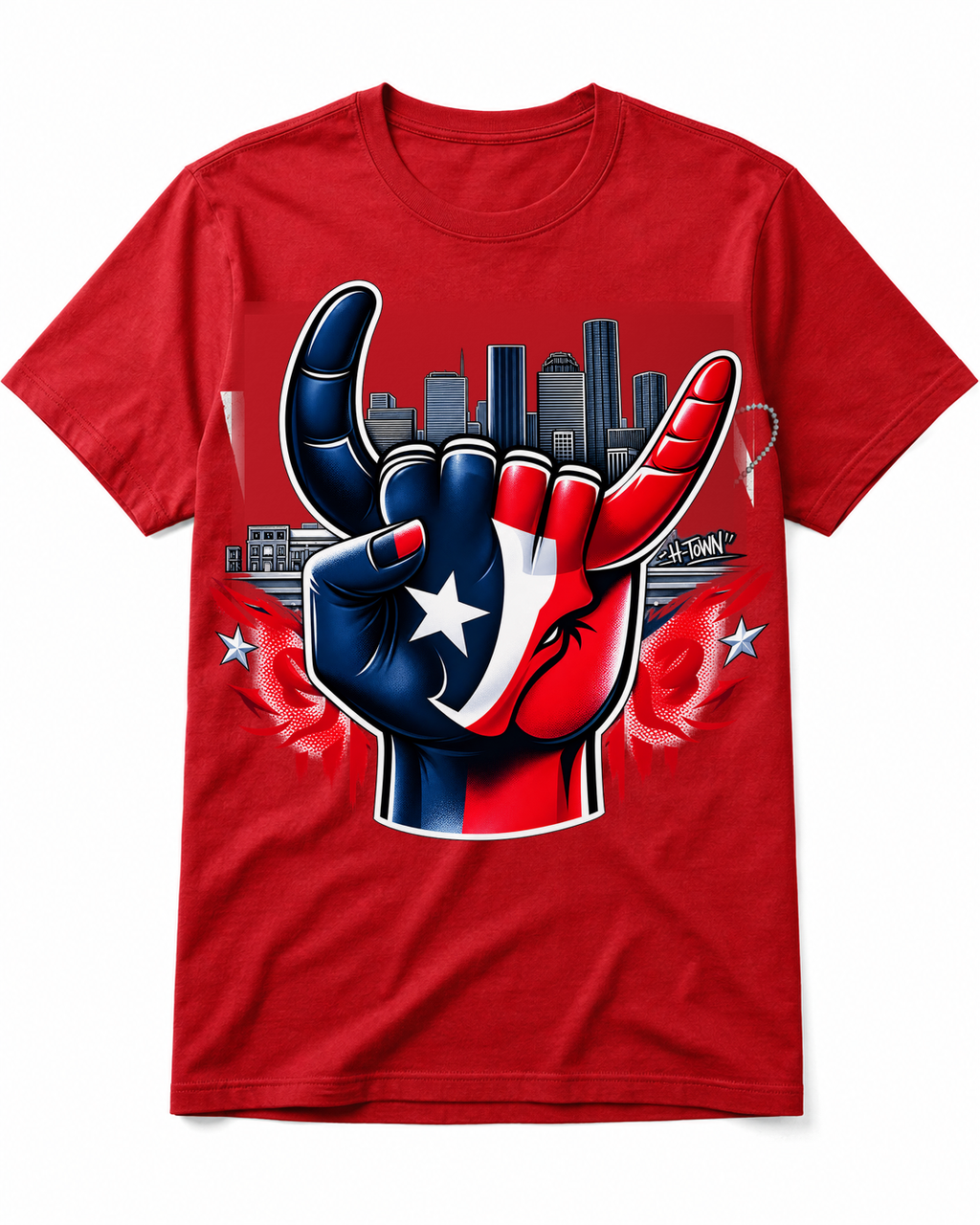 H-Town Hand Horns - Printed T-shirt