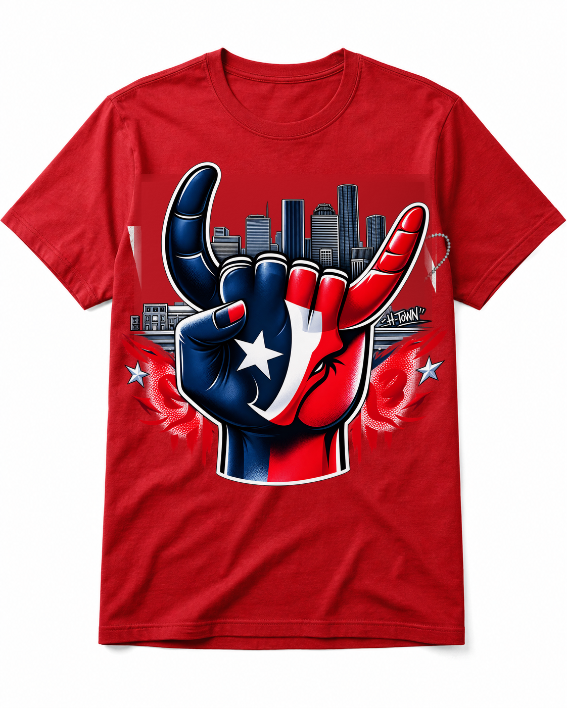 H-Town Hand Horns - Printed T-shirt